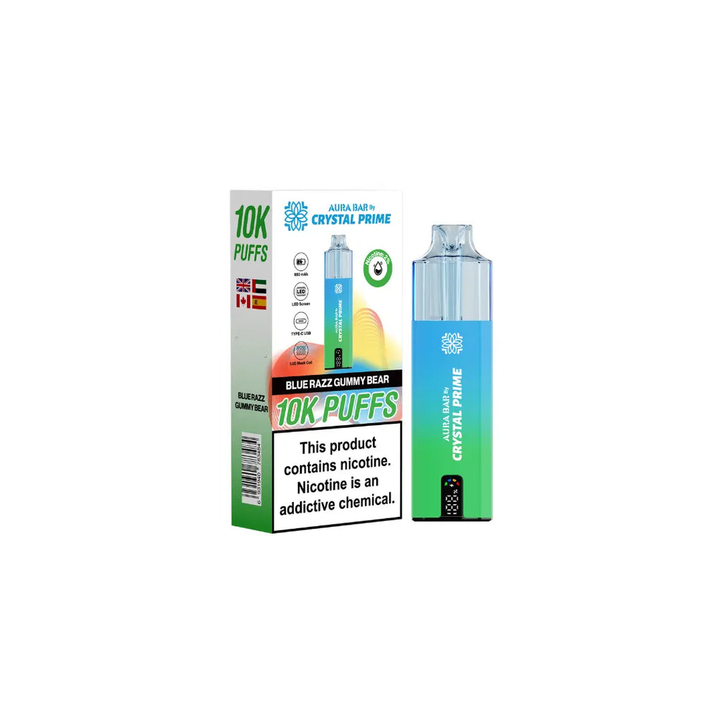 Crystal Prime 10K By Aura Bar Prefilled Vape Kit