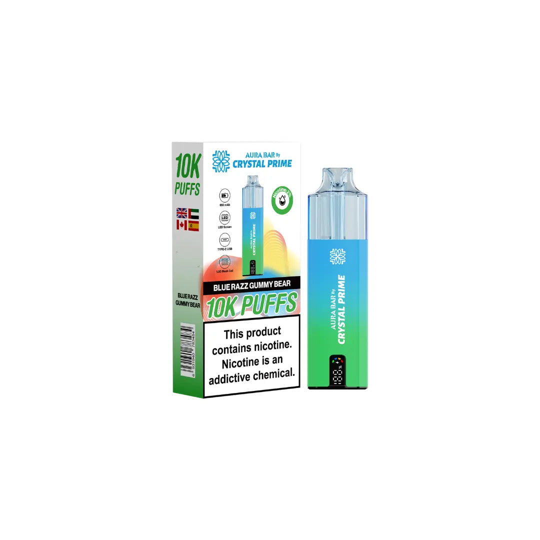 Crystal Prime 10K By Aura Bar Prefilled Vape Kit