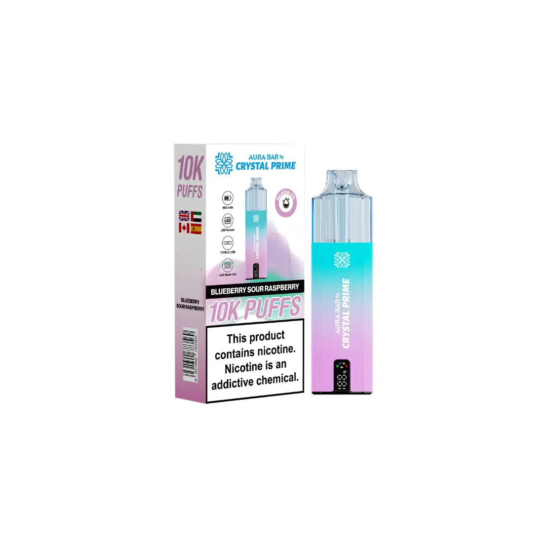 Crystal Prime 10K By Aura Bar Prefilled Vape Kit