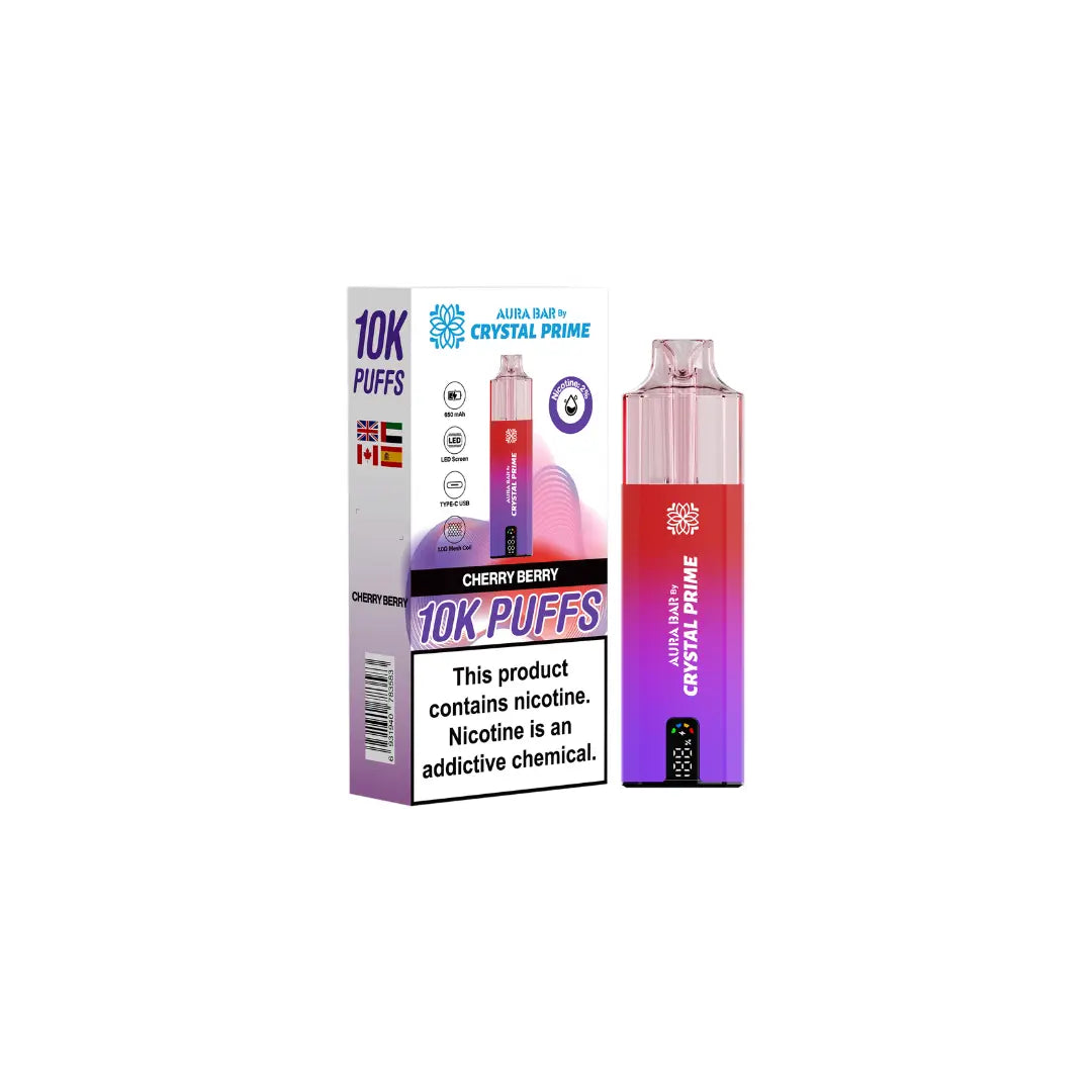 Crystal Prime 10K By Aura Bar Prefilled Vape Kit