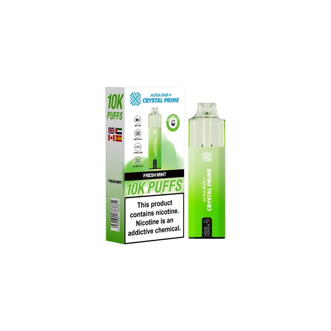 Crystal Prime 10K By Aura Bar Prefilled Vape Kit