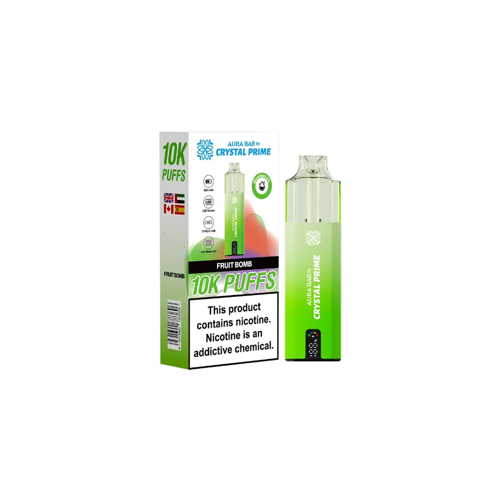 Crystal Prime 10K By Aura Bar Prefilled Vape Kit