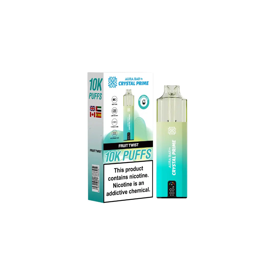 Crystal Prime 10K By Aura Bar Prefilled Vape Kit