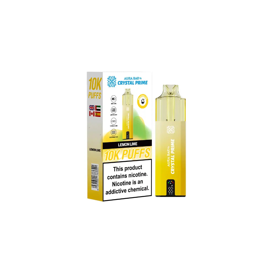 Crystal Prime 10K By Aura Bar Prefilled Vape Kit