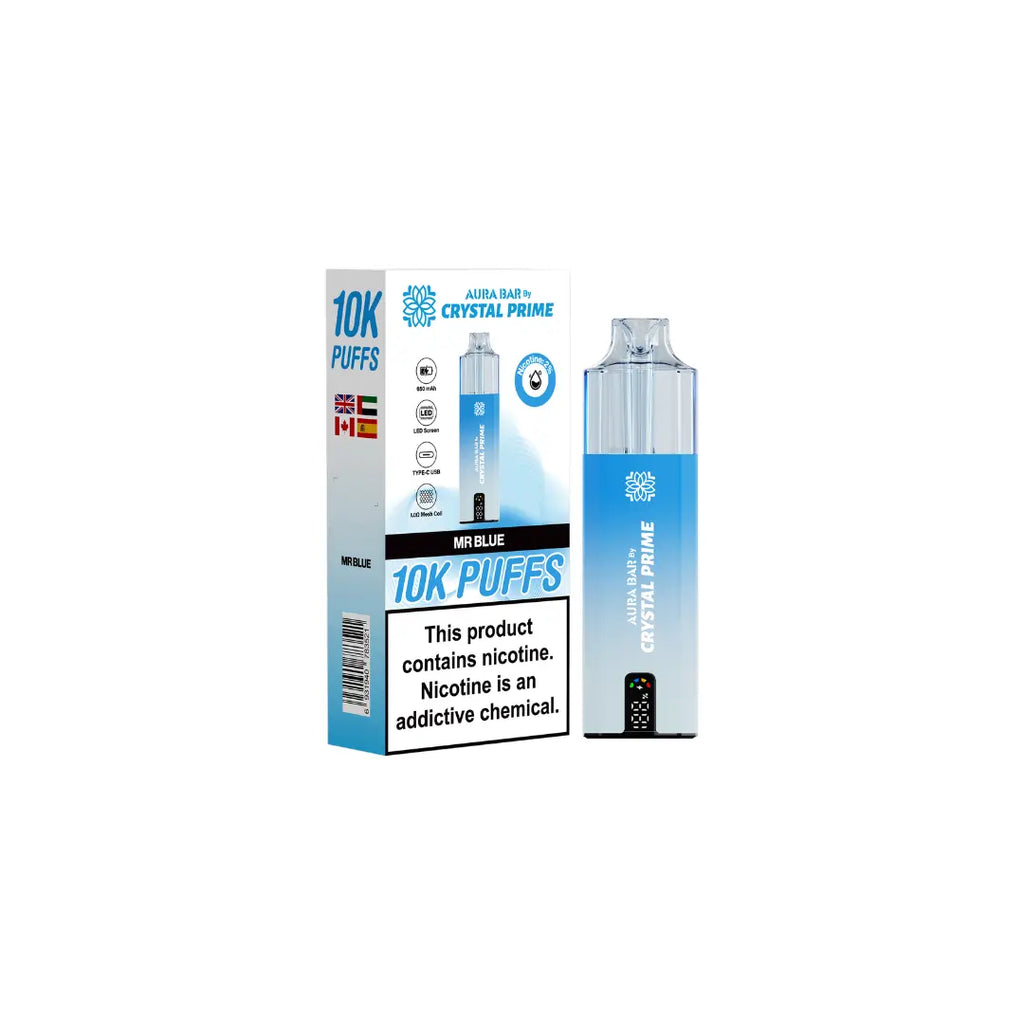 Crystal Prime 10K By Aura Bar Prefilled Vape Kit