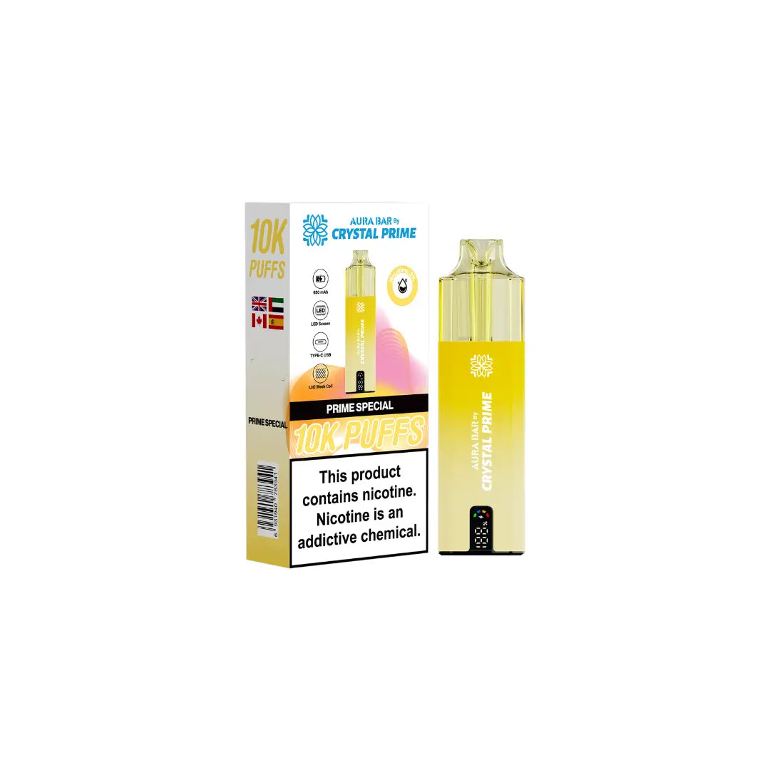 Crystal Prime 10K By Aura Bar Prefilled Vape Kit