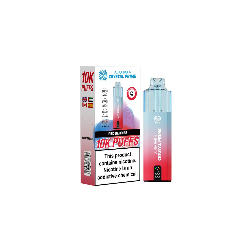Crystal Prime 10K By Aura Bar Prefilled Vape Kit