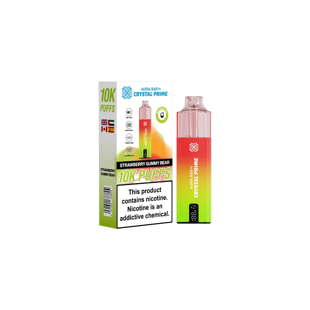 Crystal Prime 10K By Aura Bar Prefilled Vape Kit