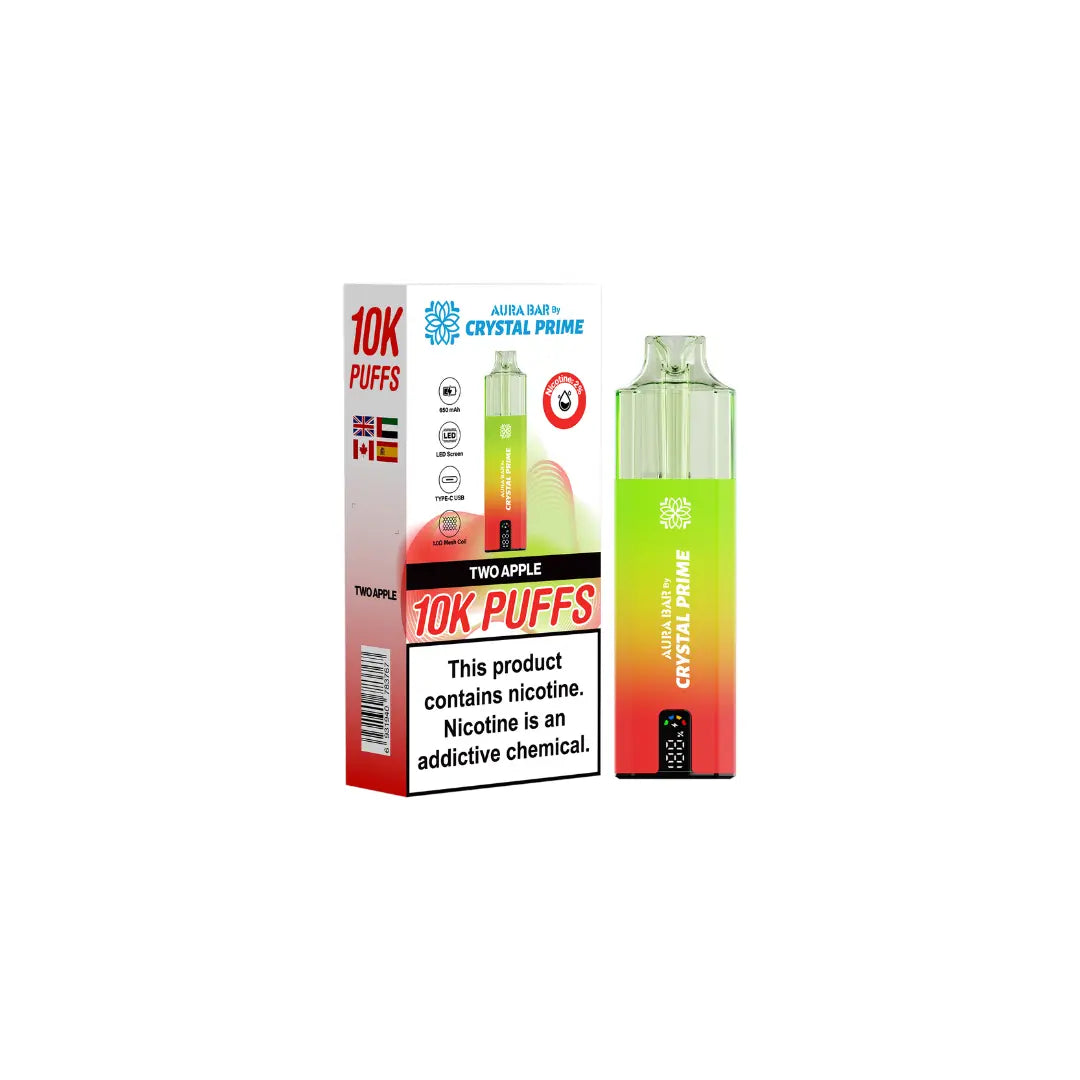 Crystal Prime 10K By Aura Bar Prefilled Vape Kit
