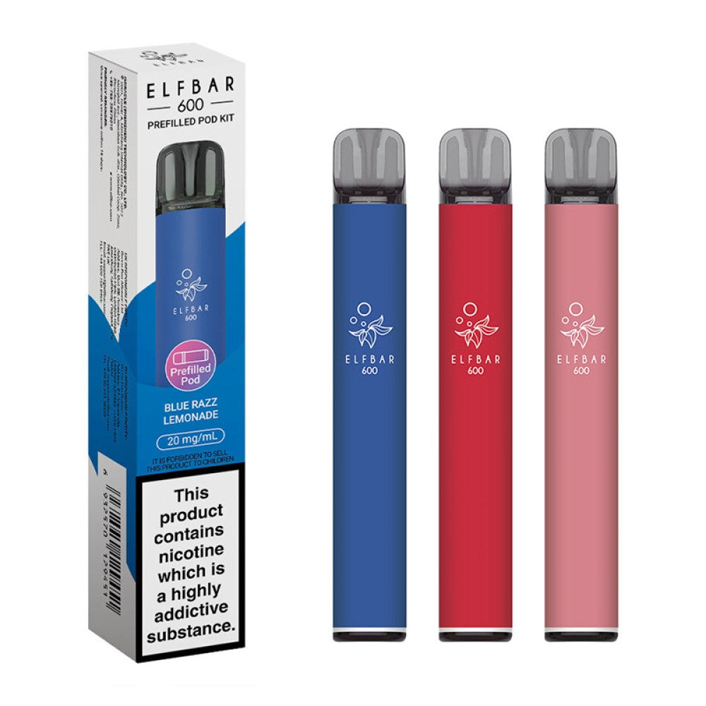 Elf Bar 600 prefilled pod kit with 600 puffs