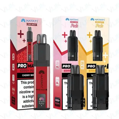 Hayati Pro Max Plus 6000 Prefilled Pod Kit Bundle