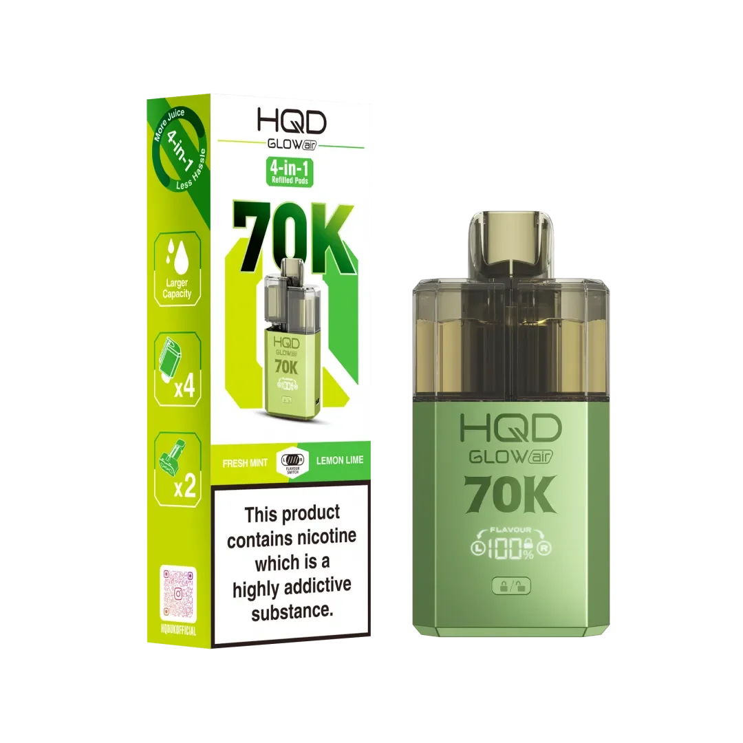 HQD Glow Air 70K Pod Vape Kit
