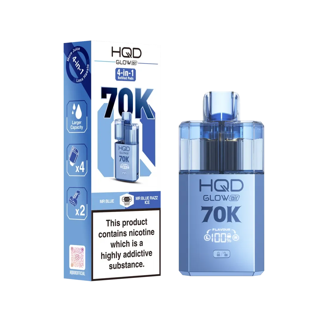 HQD Glow Air 70K Pod Vape Kit