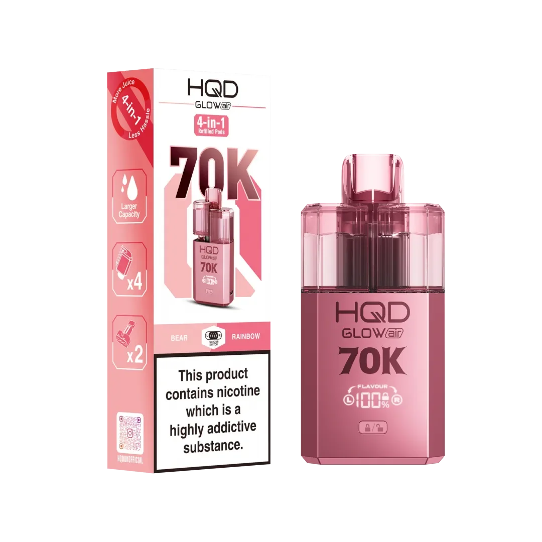 HQD Glow Air 70K Pod Vape Kit