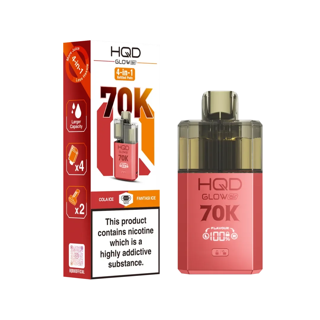 HQD Glow Air 70K Pod Vape Kit