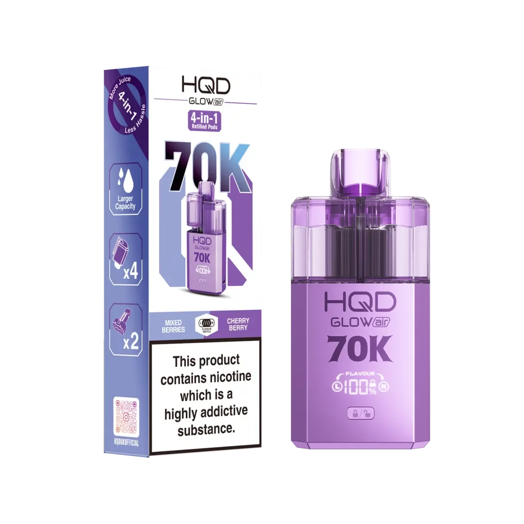 HQD Glow Air 70K Pod Vape Kit