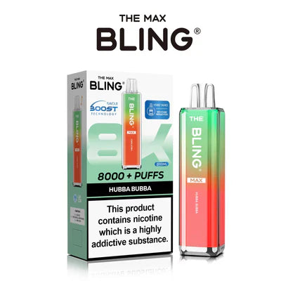 The Crystal Bling Max 8000 Puffs Prefilled Pod Kit -Box of 5
