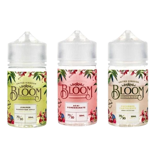 Premium UK shortfill vape juice Bloom 50ml flavour