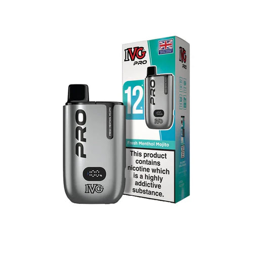 IVG Pro 12 Prefilled Pod Vape Kit TPD Compliant - Box of 5