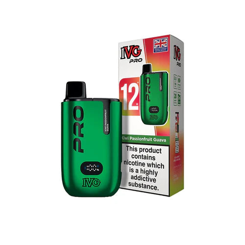 IVG Pro 12 Prefilled Pod Vape Kit TPD Compliant - Box of 5