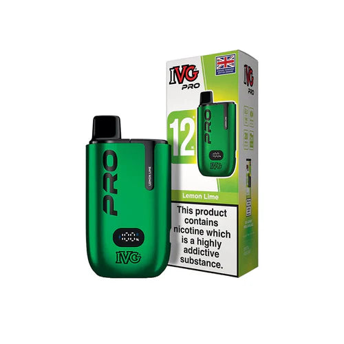 IVG Pro 12 Prefilled Pod Vape Kit TPD Compliant - Box of 5