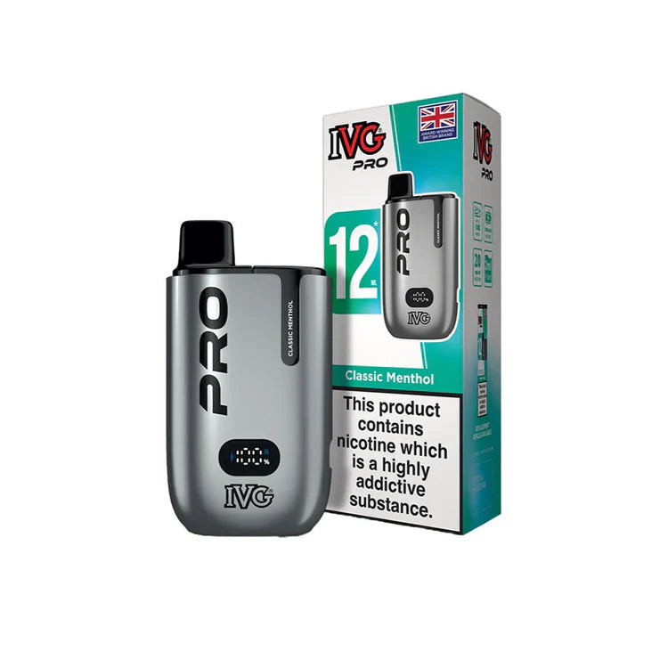 IVG Pro 12 Prefilled Pod Vape Kit TPD Compliant - Box of 5