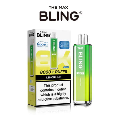 The Crystal Bling Max 8000 Puffs Prefilled Pod Kit -Box of 5