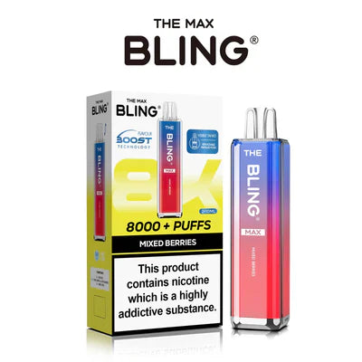 The Crystal Bling Max 8000 Puffs Prefilled Pod Kit -Box of 5
