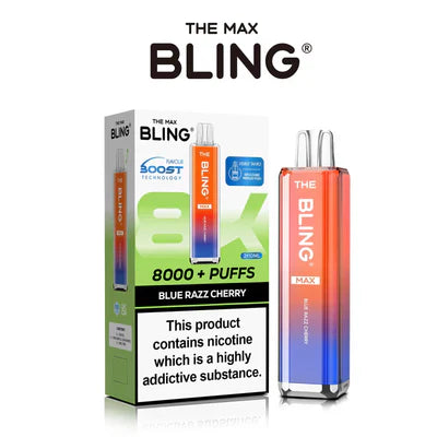 The Crystal Bling Max 8000 Puffs Prefilled Pod Kit -Box of 5