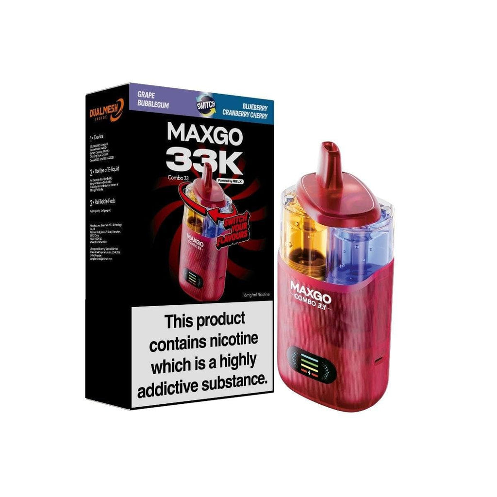 RELX MAXGO Combo 33000 Prefilled Vape Kit TPD Compliant