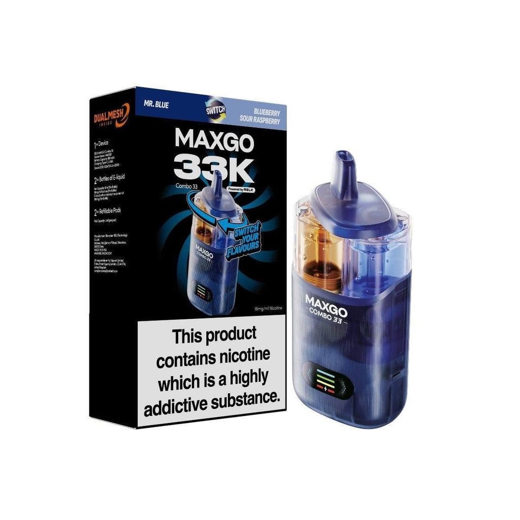 RELX MAXGO Combo 33000 Prefilled Vape Kit TPD Compliant