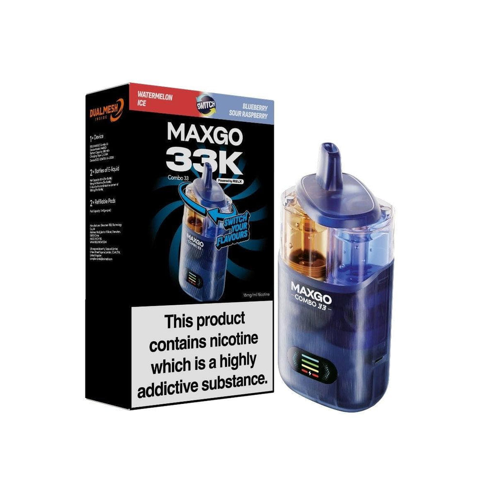 RELX MAXGO Combo 33000 Prefilled Vape Kit TPD Compliant