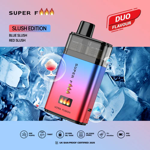 Superfire Ultra Fusion 60K Prefilled Pod Kit -Box of 5
