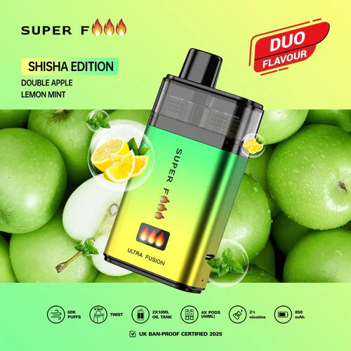 Superfire Ultra Fusion 60K Prefilled Pod Kit -Box of 5