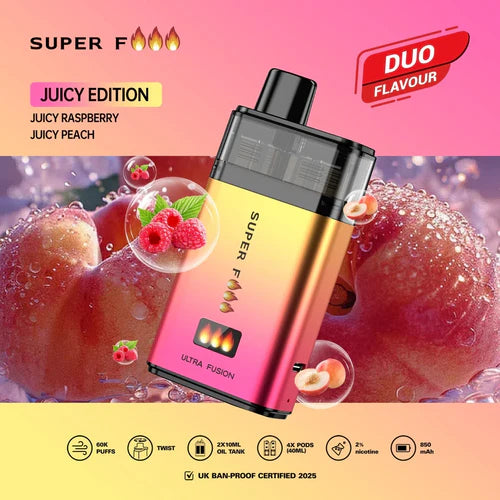 Superfire Ultra Fusion 60K Prefilled Pod Kit -Box of 5