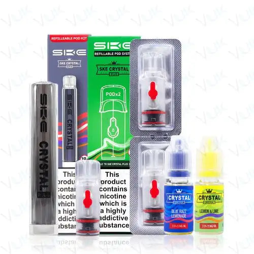 SKE Crystal Plus Refillable Pod Vape Kit Bundle