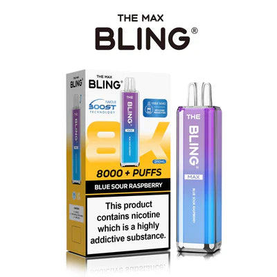 The Crystal Bling Max 8000 Puffs Prefilled Pod Kit -Box of 5