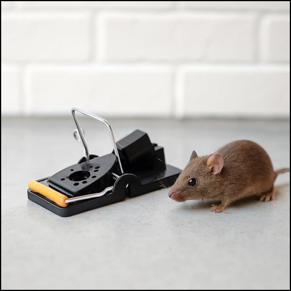 Mouse Trap, 6 Pack Heavy Duty Reusable Snap Traps that Kill Instantly, Mice Kill Mouse Control, Safe and Effective Rodent Trap for Indoors and Outdoors, Easy Set-up & Clean