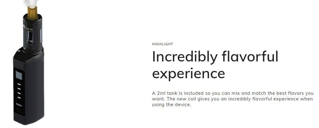 2ml tank and new 1.7ohm T18E coil.