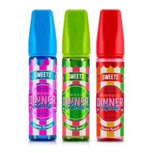zero nicotine Dinner Lady Sweets shortfill UK