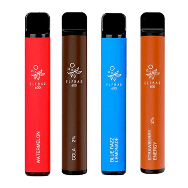 Elf Bar 600 PRE FILLED Disposable Vape 20mg - Pack of 10