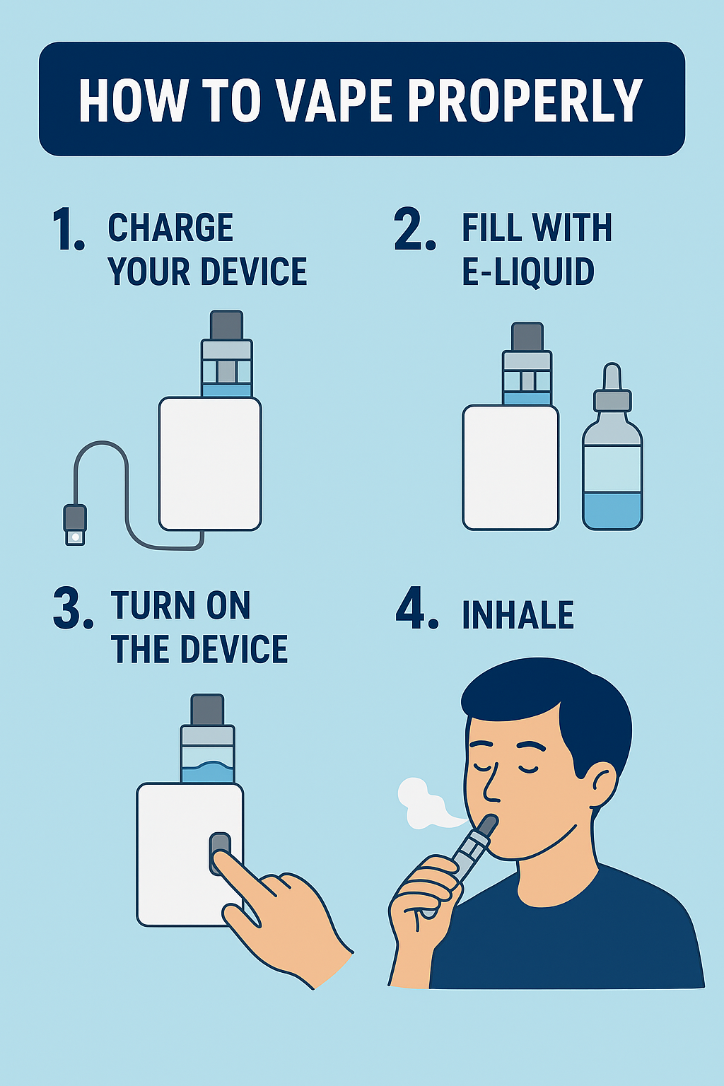 steps to vape properly