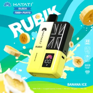Hayati Rubik 7000+ Puffs Disposable Vape Kit TPD Compliant - Box of 5