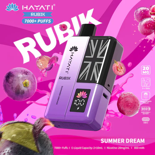 Hayati Rubik 7000+ Puffs Prefilled Kit - Box of 5 - Image 2
